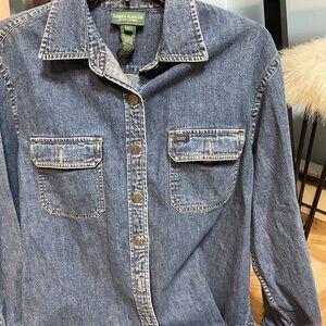 Vintage Ralph Lauren Jeans Co. Blue Denim Shirt